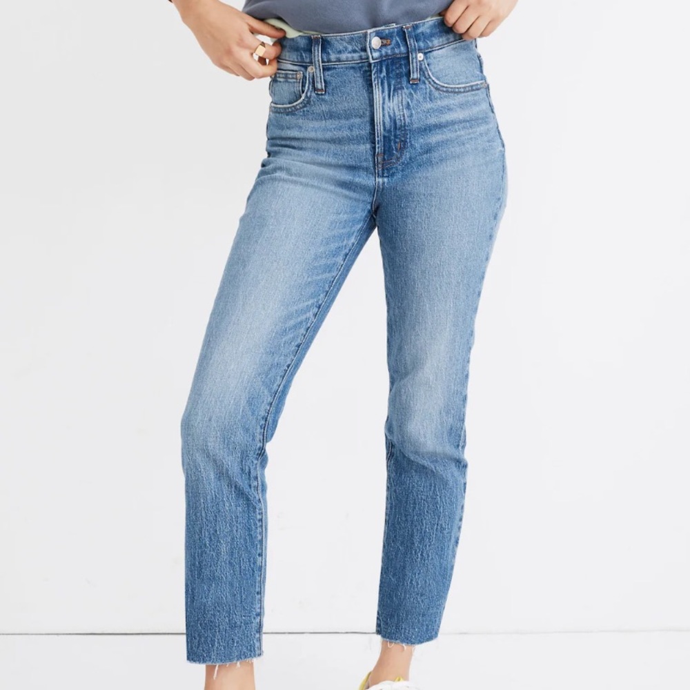 Madewell Perfect Vintage Jean Enmore Wash Raw Hem - Picture 3 of 11